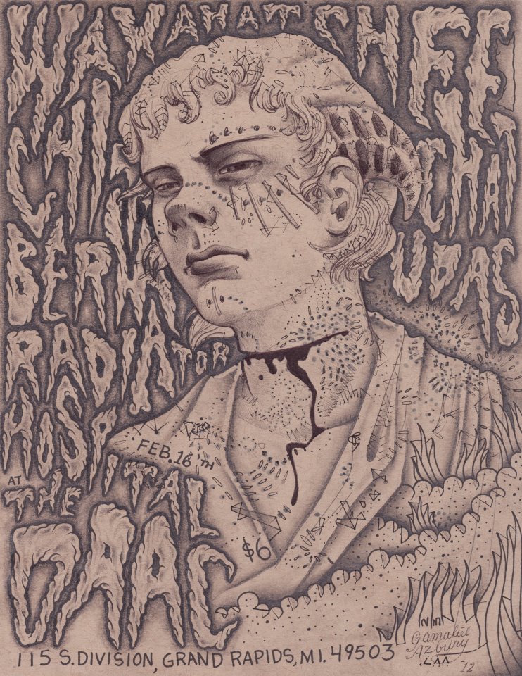 Human with curled horns