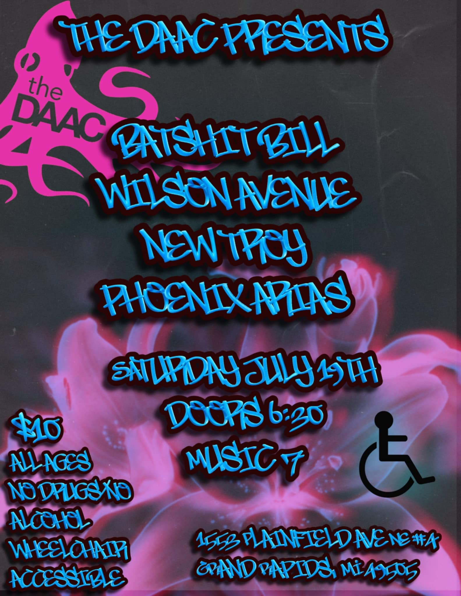 DAAC Presents Third Saturday Show July 19th