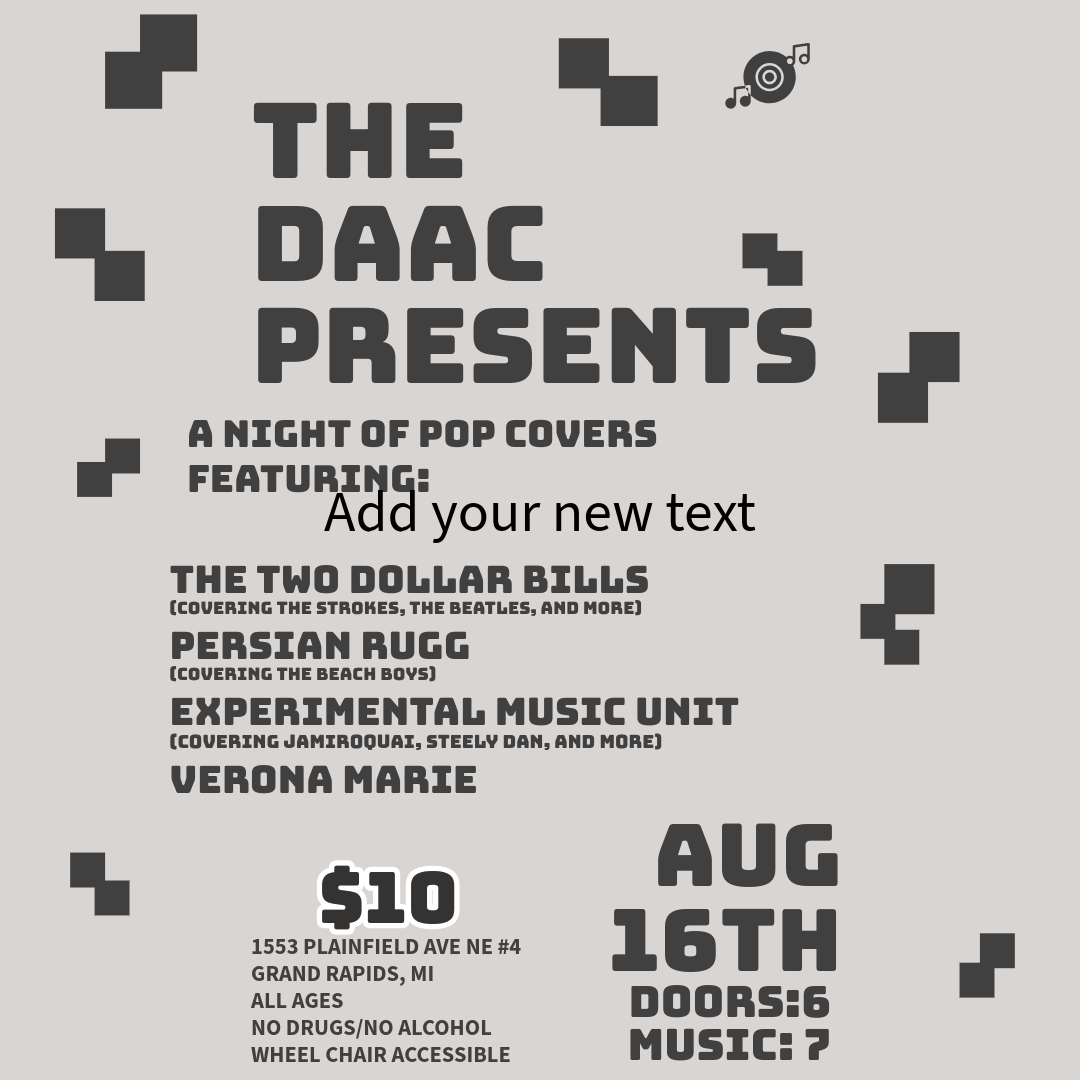 The DAAC Presents A Night Of Pop And Rock Covers 