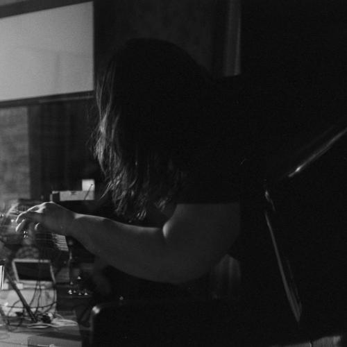 Collage of band members playing next to photo of feet standing next to a bike helmet