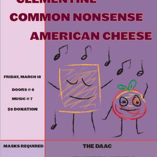 A happy slice of American cheese and Clementine boogie down together